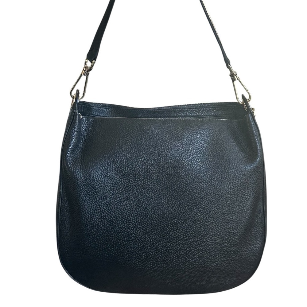 Kate Spade Black Pebbled Leather Shoulder Bag NWOT Quiet Luxury Hobo - Picture 16 of 17